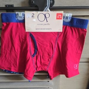 OP Red and Blue Men's Boxer Briefs